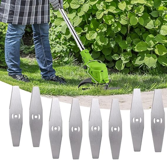 ZJS Grass Trimmers Metal Blade, Strimmers Battery Powered Grass Trimmer