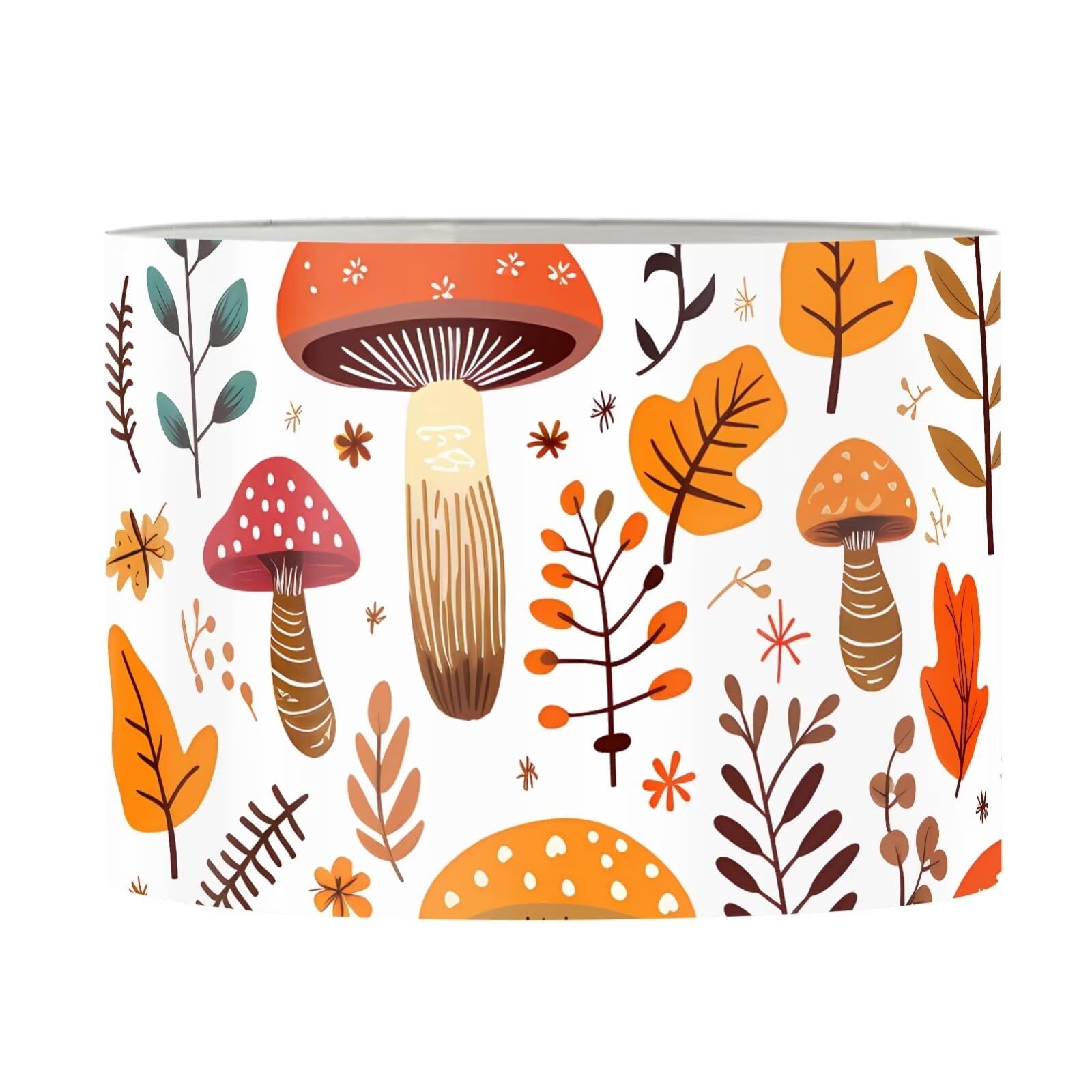 FANCOSAN Cartoon Mushroom Print Modern Lamp Shade Cover Bedroom Lampshades Well Constructed Table Lamp Shades Replacement-L — image 1