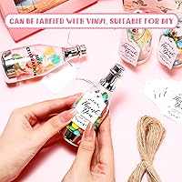 Vista 4 de Gerrii Juego de 60 piezas de contenedores para botellas de champán plateadas, mini botellas de caramelo de champán de plástico, frascos de caramelo