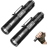 WUBEN L50 Tactical Flashlight, 1200 High Lumens Flashlight Rechargeable, LED Flash Light IP68 Waterproof with 5 Mode, EDC Handheld Flashlight for Home Camping Emergencies, Tool Gifts for Men