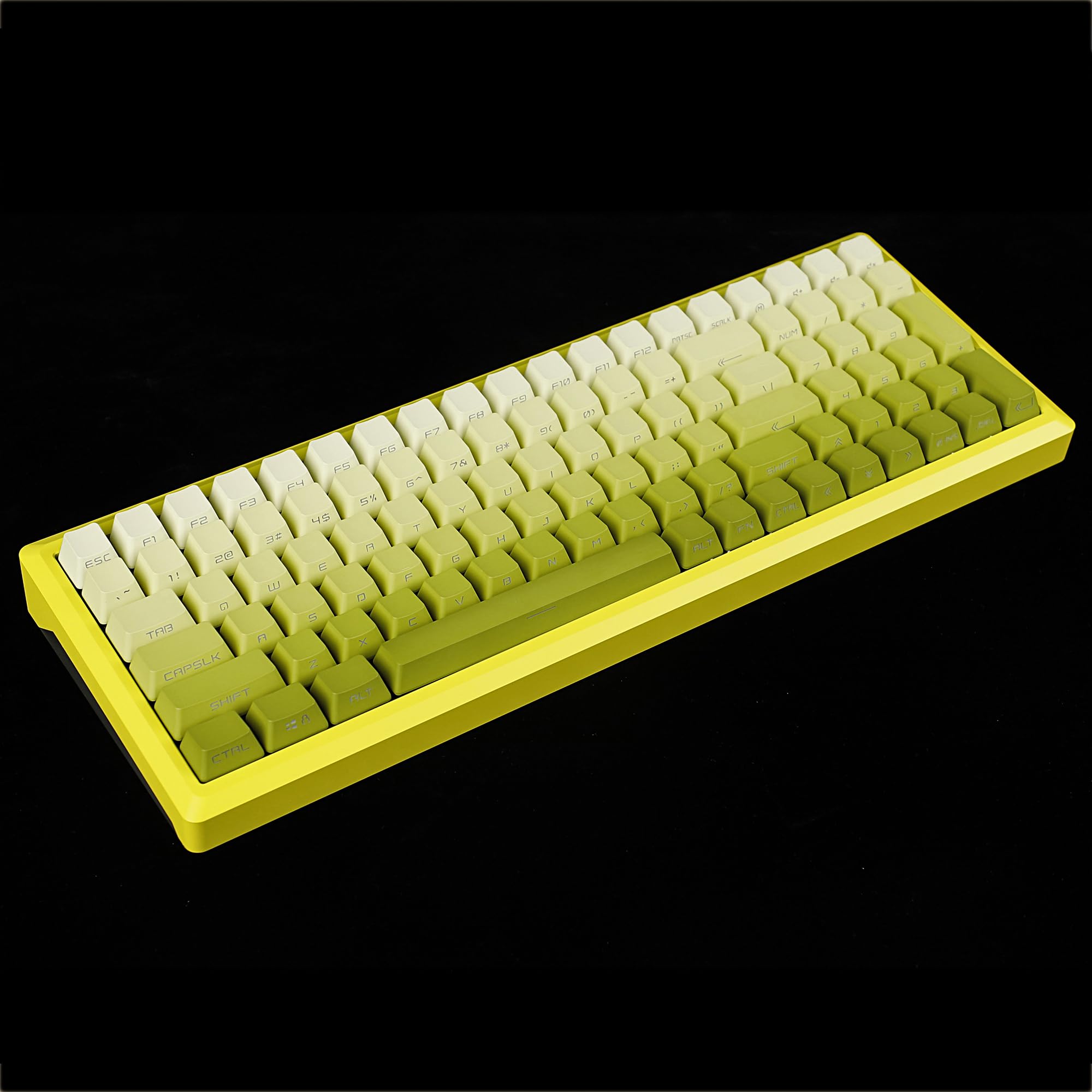 Amazon.com: 133 Key Yellow Gradient Lemon PBT Double Shot Side-lit
