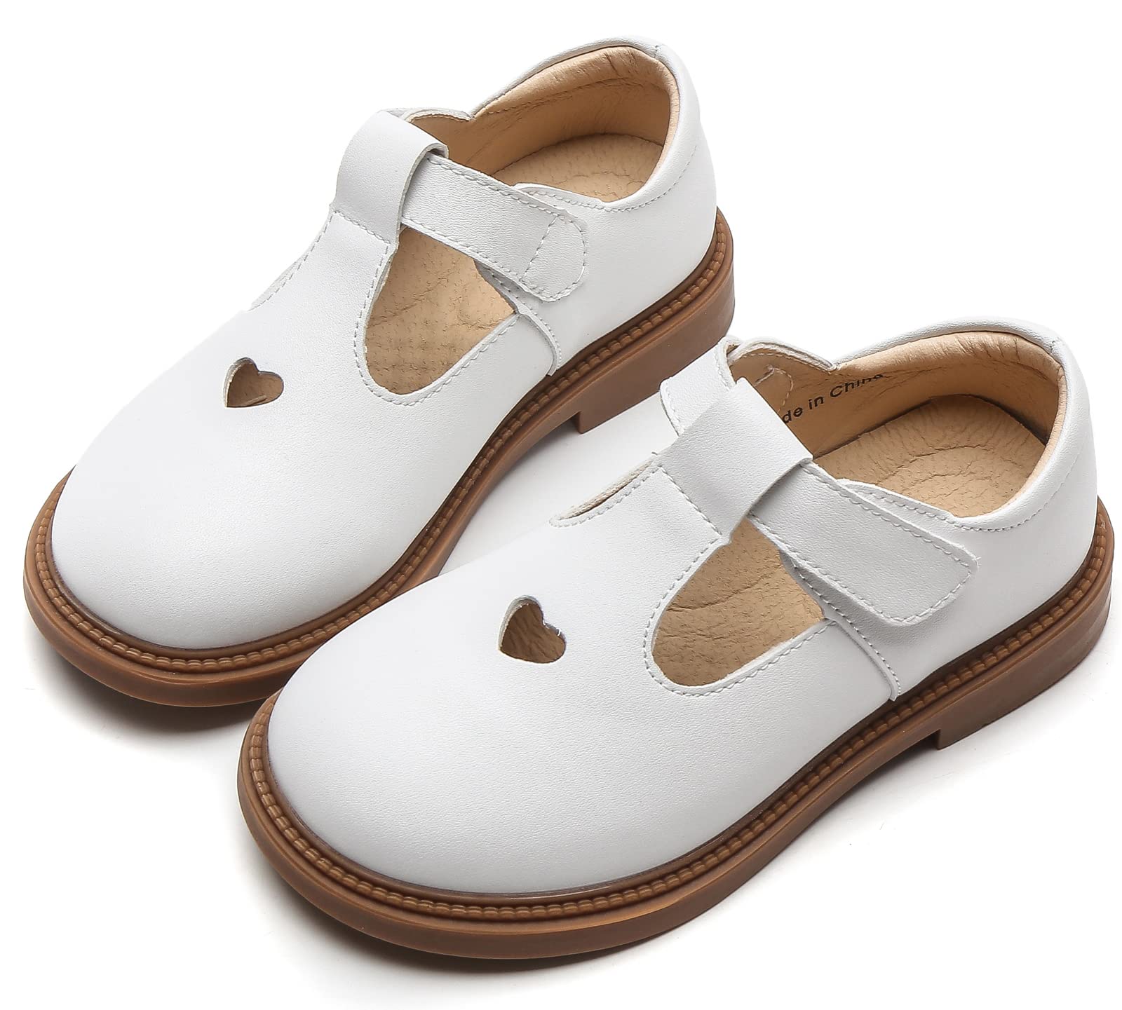 WUIWUIYU Filles Mary Janes Chaussure Enfant de Princesse Étudiants Fête 26-37EU