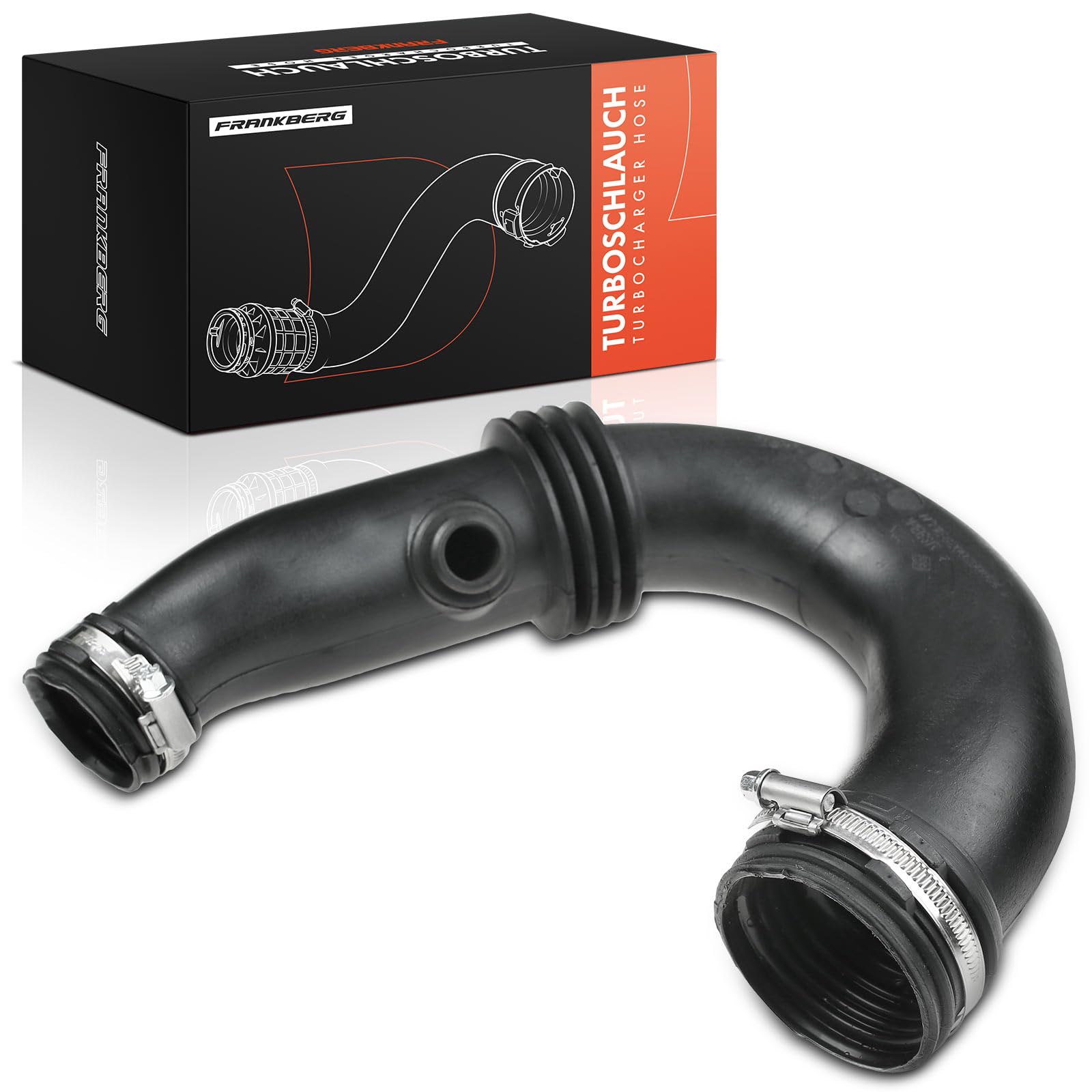 Frankberg Manguera de aire de carga Manguera Turbo Diesel Compatible con Clio III BR0/1 CR0/1 1.5L Logan LS 1.5L Clio II BB CB 1.5L Clio II Furgoneta/Compacto SB0/1/2 1.5L Kangoo KC0/1 1.5L 8200280084
