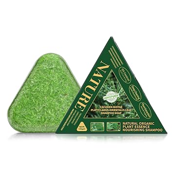 Platycladus Leaf Tea Tree Shampoo Soap, Natural Organic Plant Essence Nourishing Shampoo Bar, Hydrating & Moisturizing Dry & Frizzy Hair, Natural Solid Shampoo for All Hair Types, 4.2oz