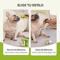 Vista 9 de Bálsamo para patas y nariz de perro seguro para lamer con aceite de coco Protector contra la sal de las carreteras en invierno y el pavimento frío