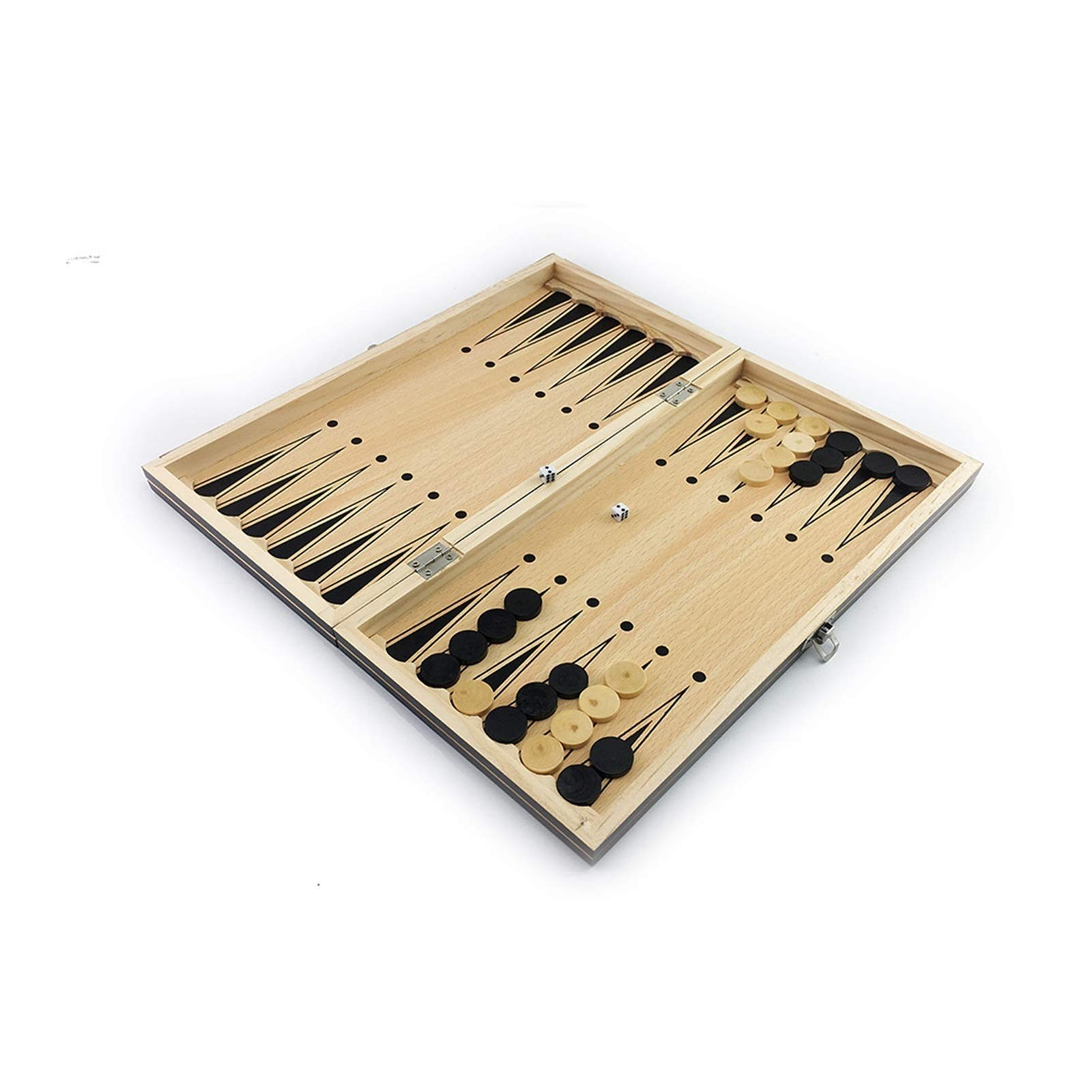 Scacchi Backgammon Dama 3 in 1 Gioco degli Scacchi Scacchi da Viaggio Set di Scacchi Pezzi degli Scacchi Scacchiera Pezzi degli Scacchi internazionali/34 * 34 cm