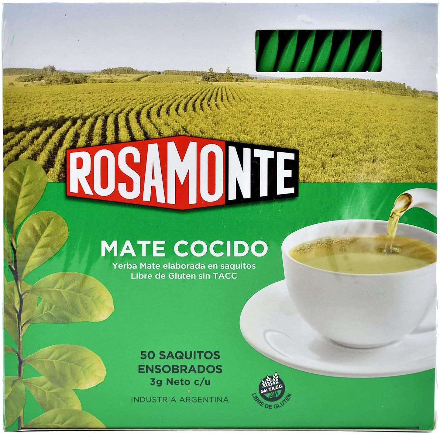 Rosamonte Yerba Mate Tea Bags Traditional 150 g - Maturation time is 12 months