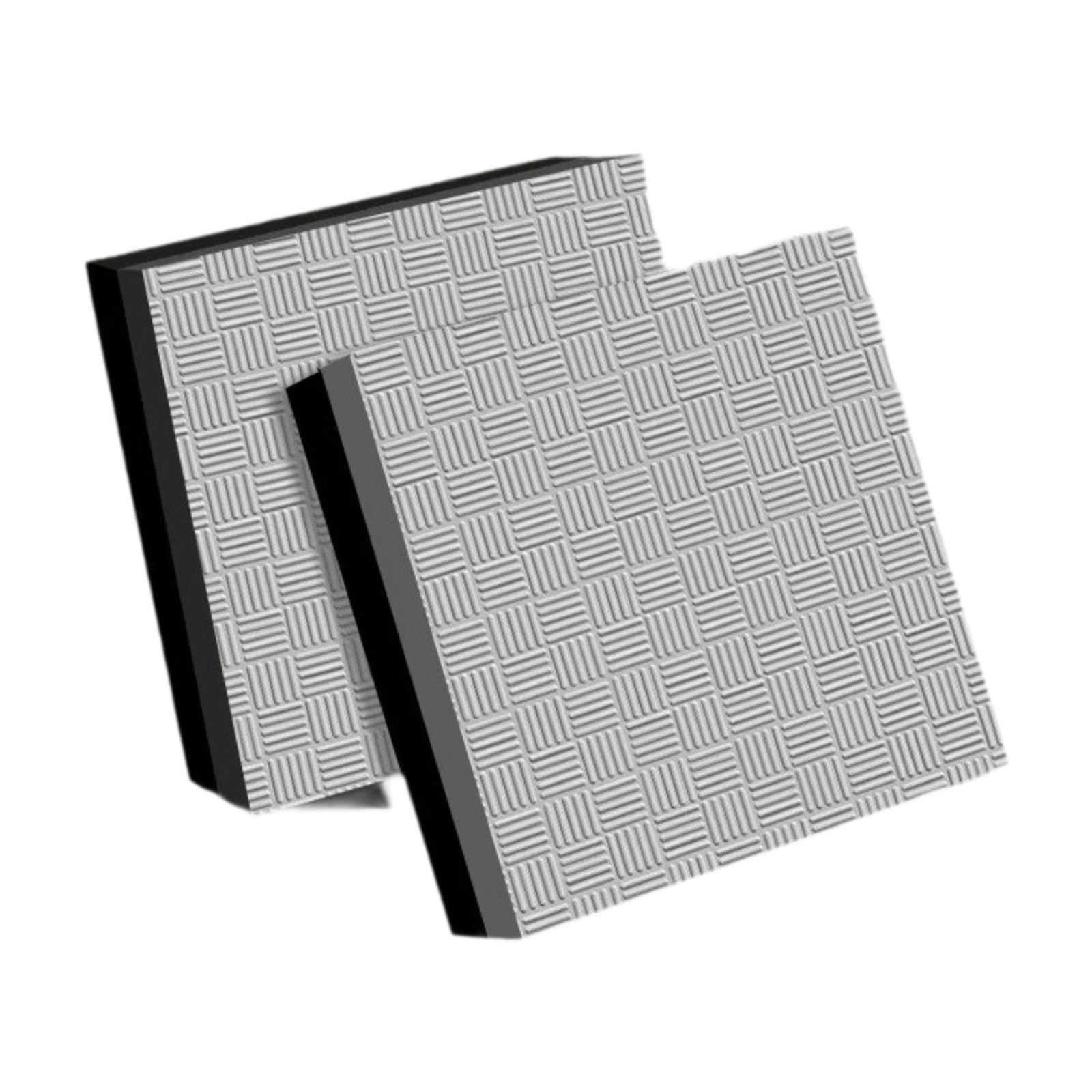 Baoblaze 2 Almohadillas de Levantamiento de Pesas Crash Drop Pads Silence Deadlift Pad Deadlift Weight Cushion para Entrenamiento, Negro Gris 50x50x4cm