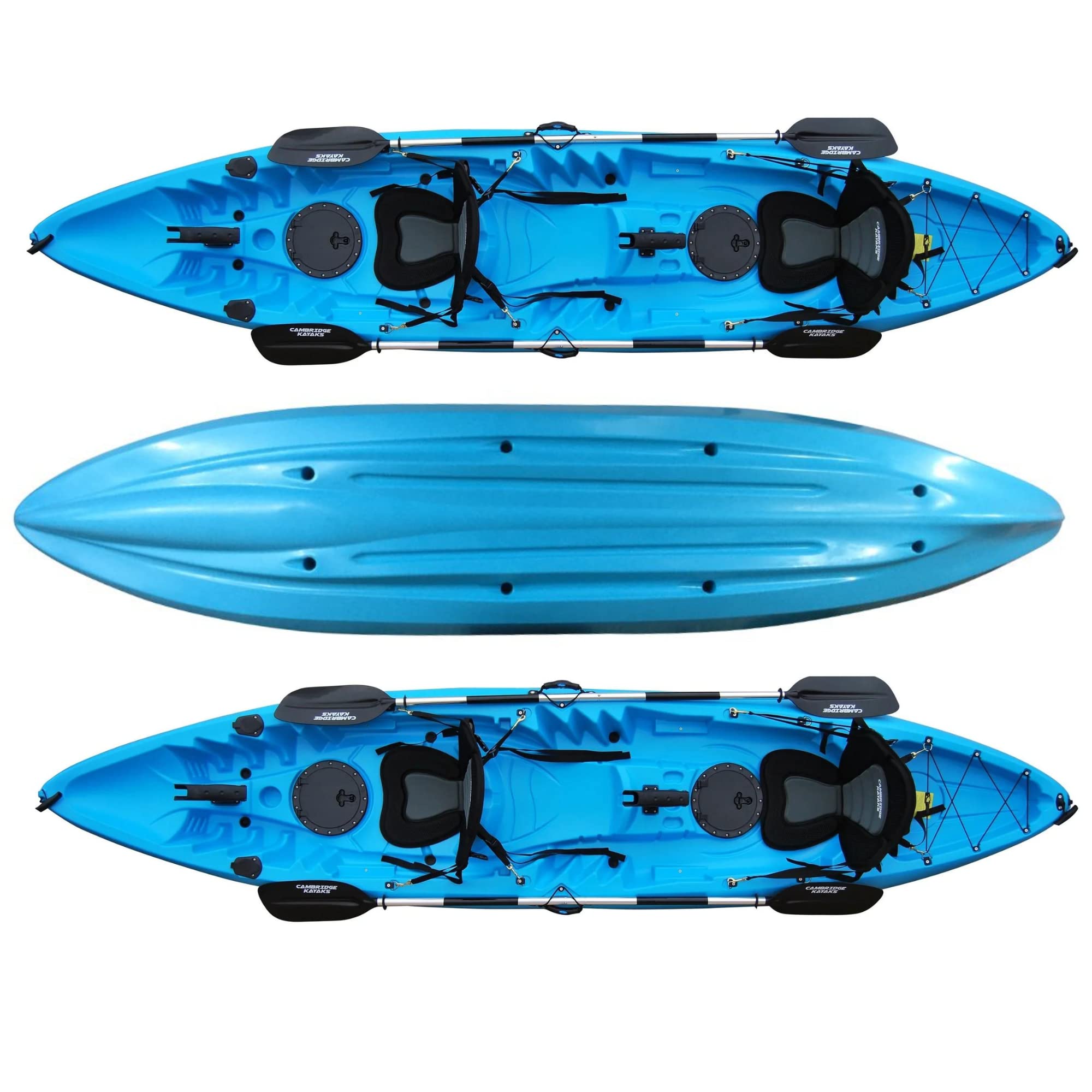Cambridge Kayaks ES, Sun Fish TÁNDEM SÓLO 2 + 1,Azul, RIGIDO