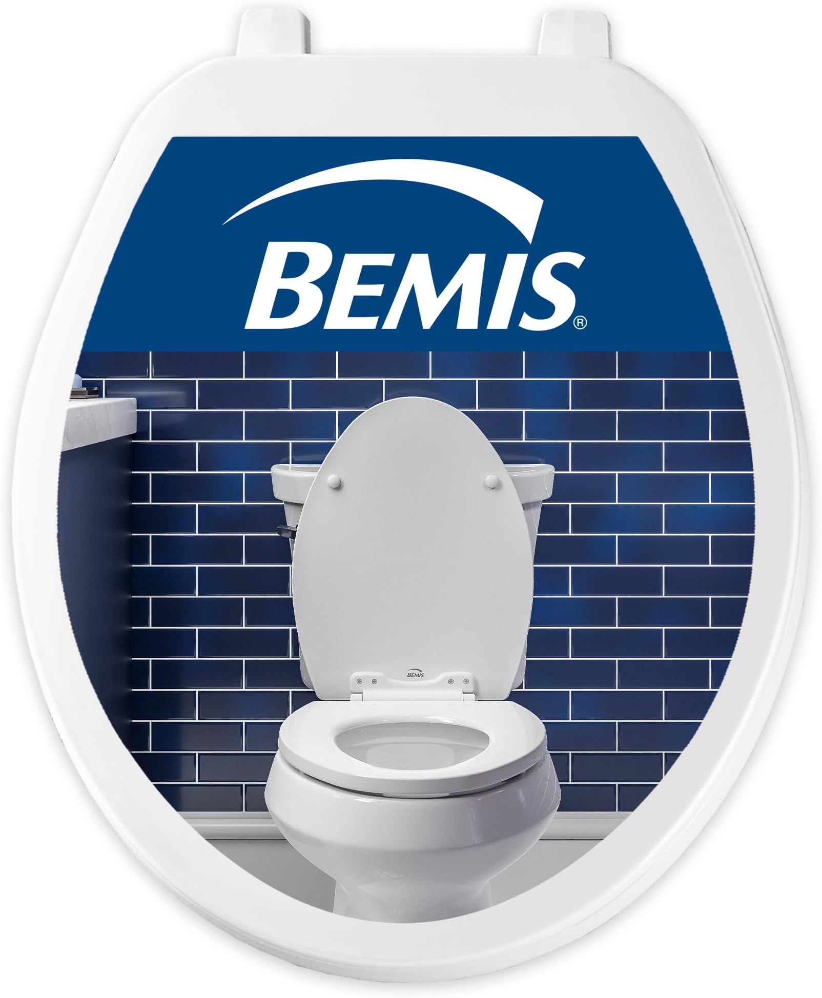Bemis 70 Durable Plastic Toilet Seat, Round, White