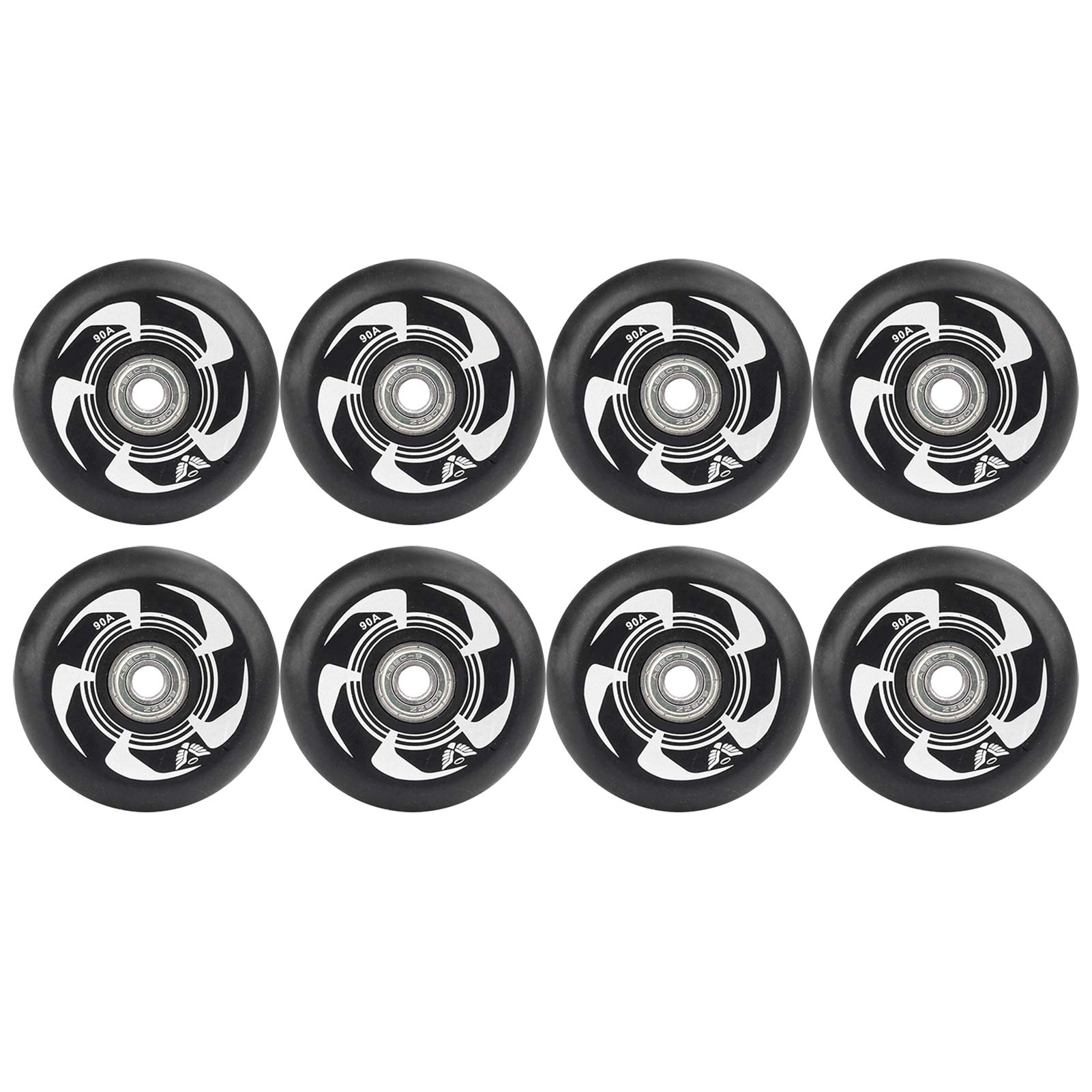 8 Stück Inline-Skate-Rollen mit ABEC-9 Kugellager für Rollschuhlaufen und Hockey
