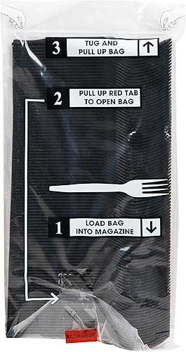 Miniatura 5 de Mind Reader Recambio de horquilla para CUTDISPBK-BLK, utensilios de plástico, restaurante, sala de descanso, 6.25 pulgadas de largo x 0.87 pulgadas