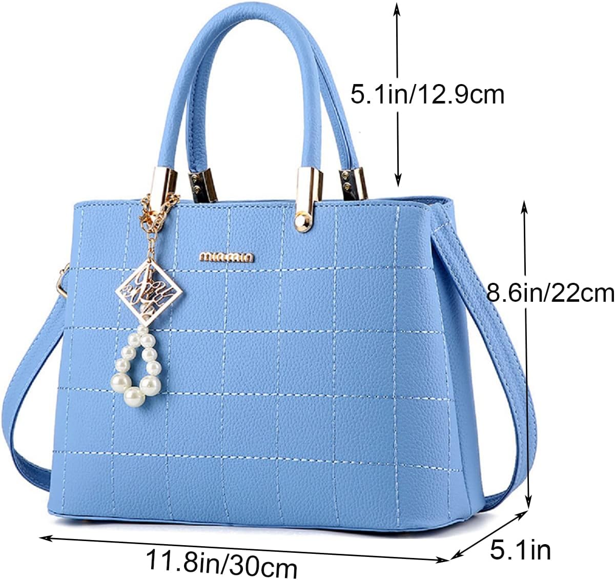 XingChen Purses and Handbags for Women PU Leather Top Handle Satchel Ladies Shoulder Tote Bags