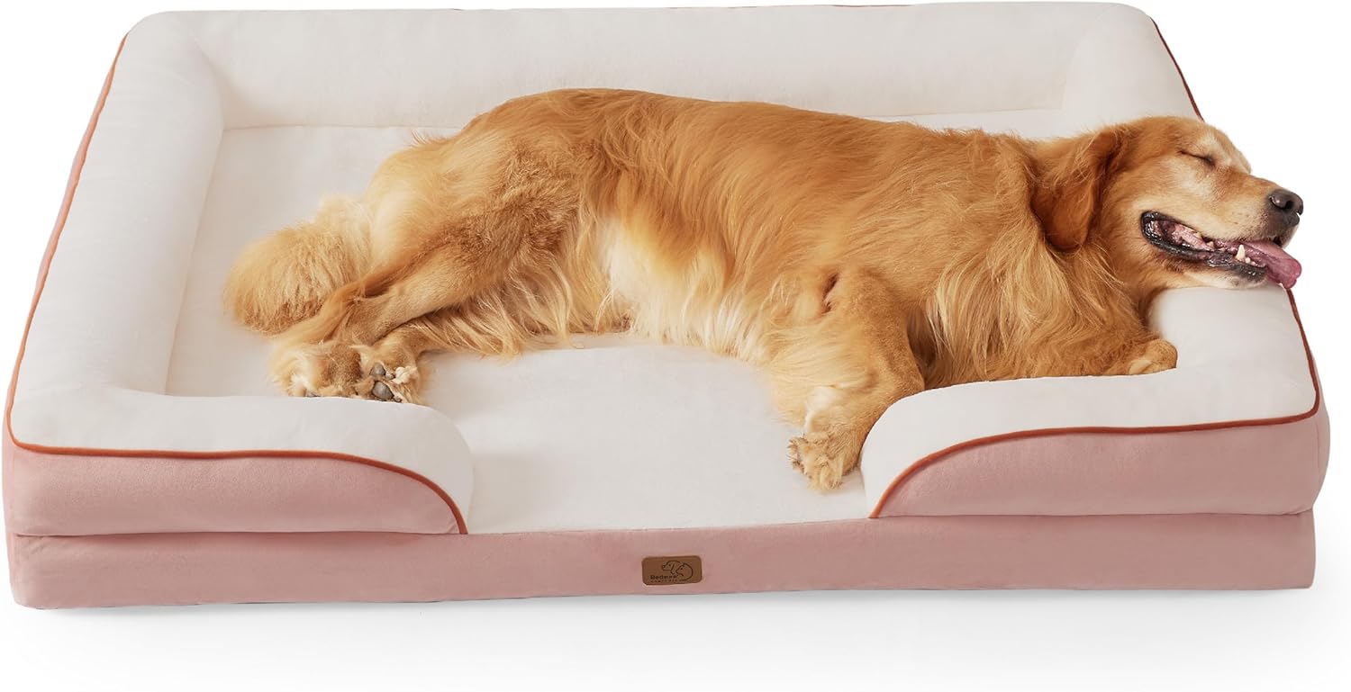 Bedsure orthopädisches Hundebett Ergonomisches Hundesofa 134x106 cm