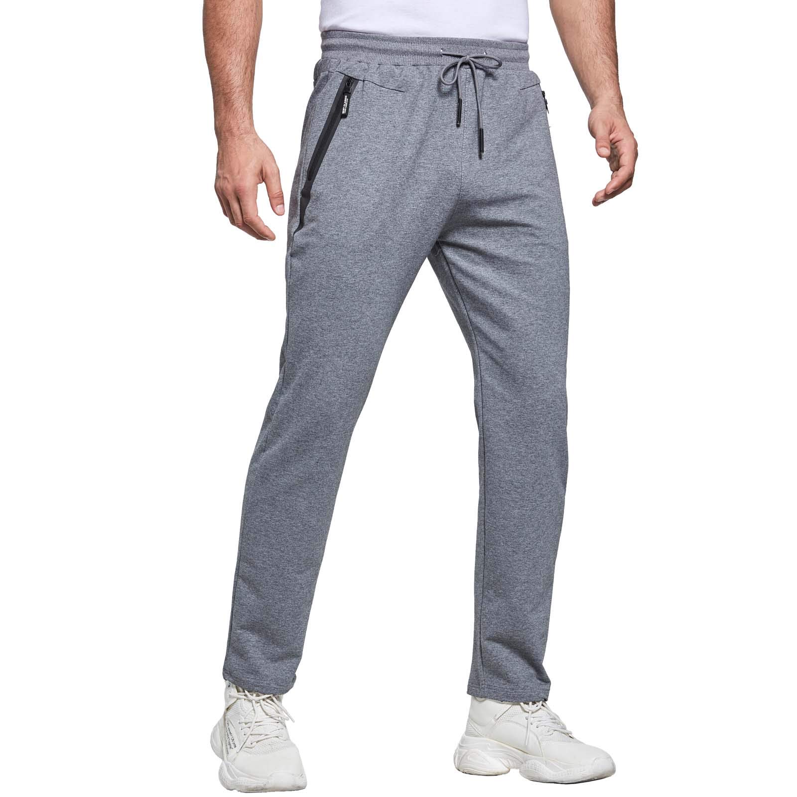 JustSun Pantaloni Tuta Uomo Sportivi con Tasche Zip