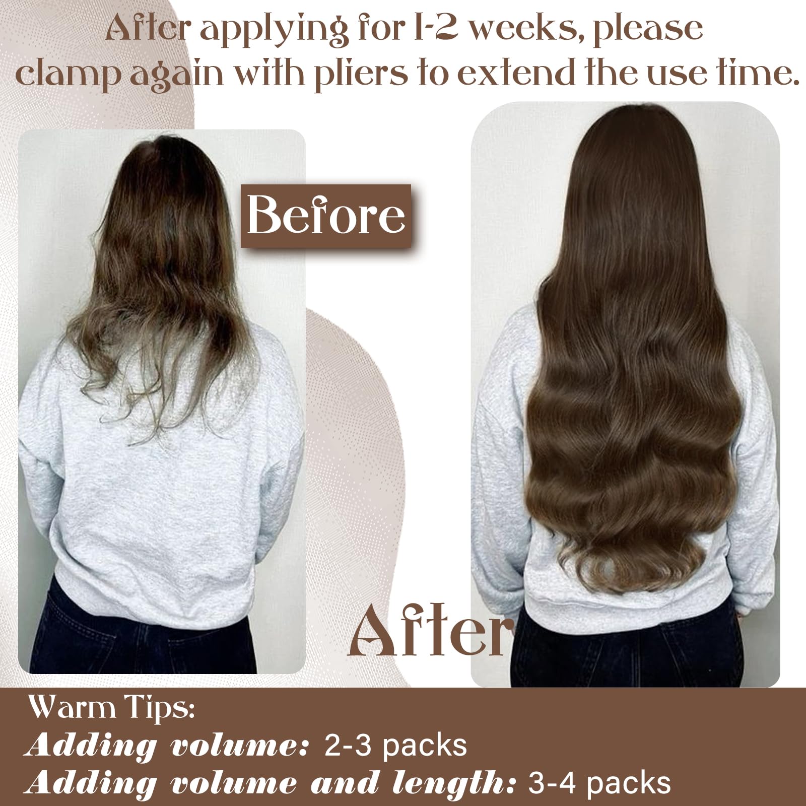 Micro Bead Hair Extensions Remy Human Hair Brown Micro Beads 