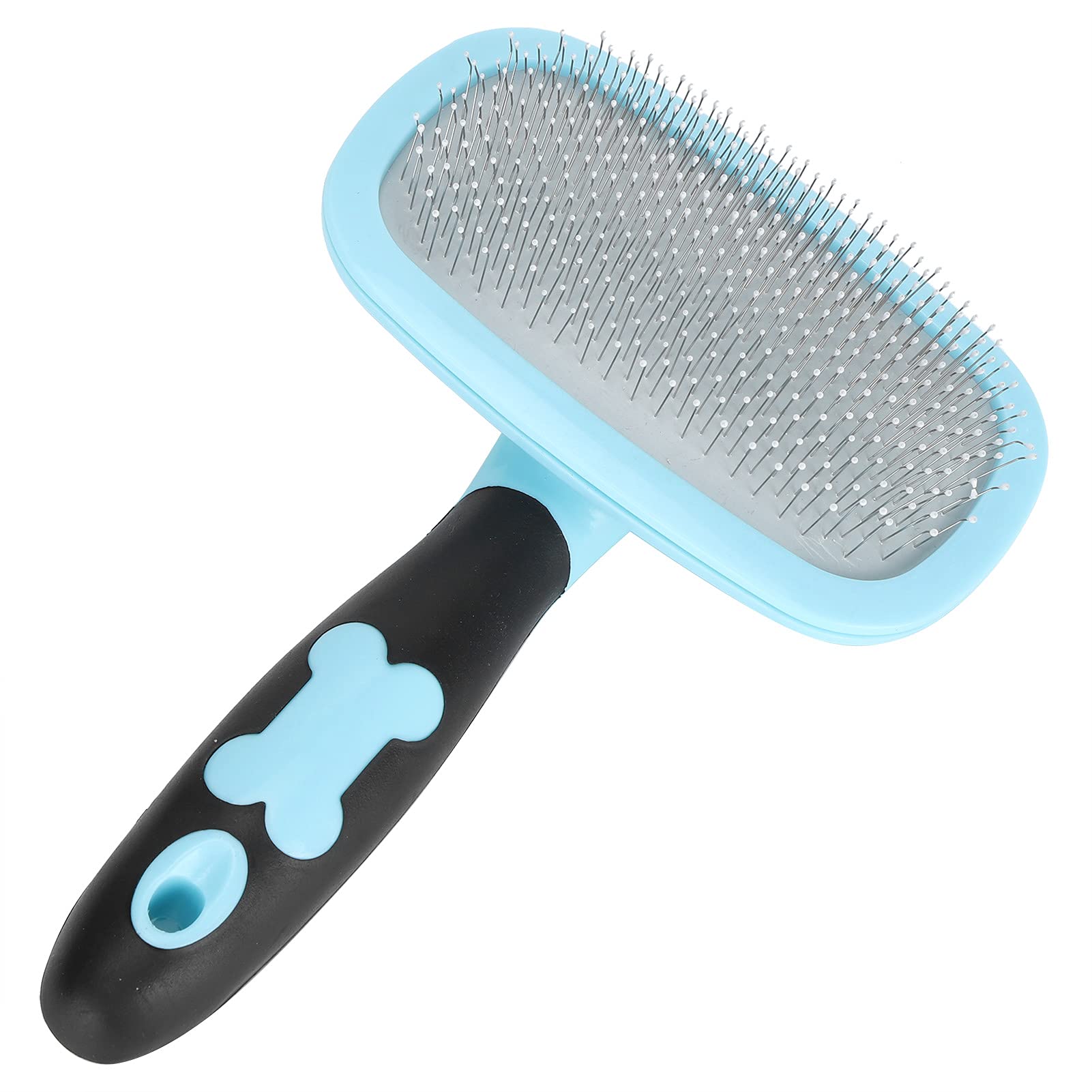 Pet Hair Comb, Cat Dog 360° Rotation Deshedding Brush Tangles Comb, Cleaning Massage Combs Removal Grooming ToolPink with Dot Desh Slicker Tool (With a little blue)