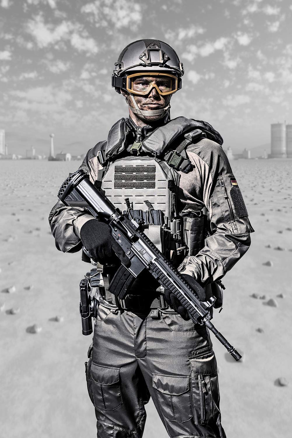 Uvex 9310265 Jagd-Überbrille - Schießbrille - Schlagfest & Taktisch - mit 3 Wechselscheiben