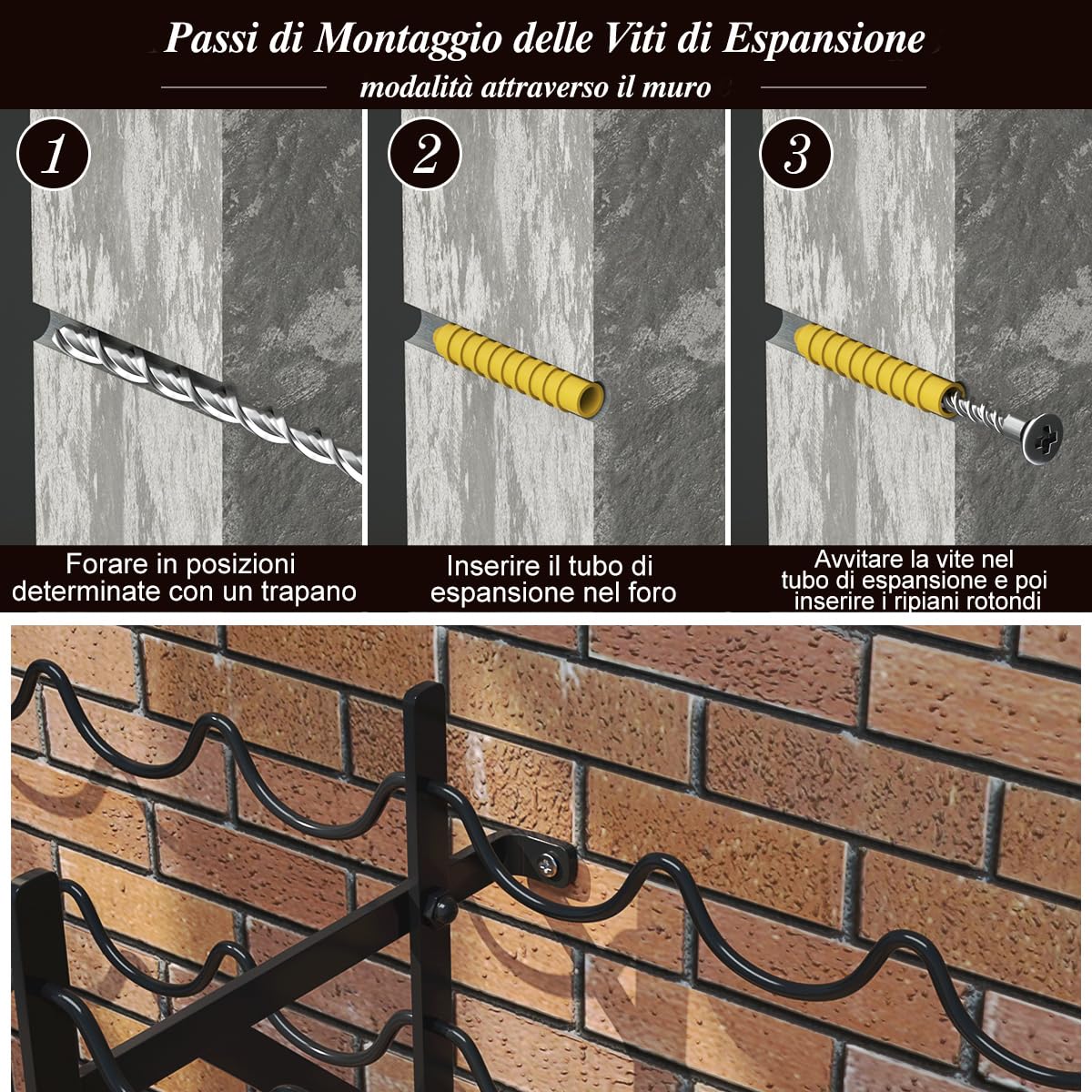 COSTWAY Cantina Portabottiglie in Metallo, Scaffale Espositivo per Vino Stabile Senza Oscillazioni, Porta Vino a 10 Ripiani per 100 Bottiglie, per Bar, Cantina e Sala da Pranzo, 98 x 25,5 x 100 cm