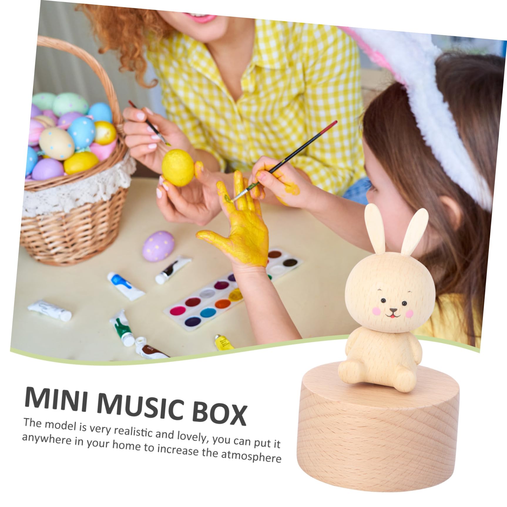 MAGICLULU 2 Stk Musikbox Musical Ring Das Der Musik Merch Die Besonders Desktop-ornament Holz Khaki