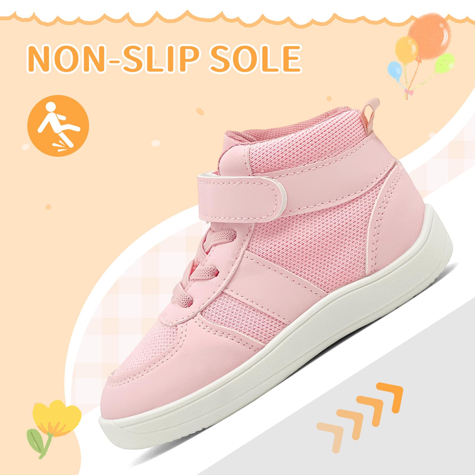 Scarpe Barefoot Bambino Bambina Minimalista High Top Sneaker Larga Walking Trail Running Sneakers Rete Traspirante Antiscivolo