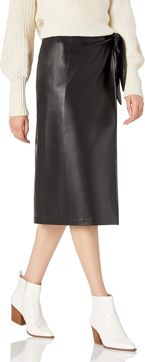 The Drop Manon, Gonna Midi in Ecopelle con Nodo Frontale da Donna,  Cammello, XXS : Amazon.it: Abbigliamento