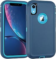Vista 9 de Co-Goldguard Funda para iPhone XR, [3 capas] [a prueba de golpes] [a prueba de caídas] para iPhone XR, funda de protección resistente para iPhone