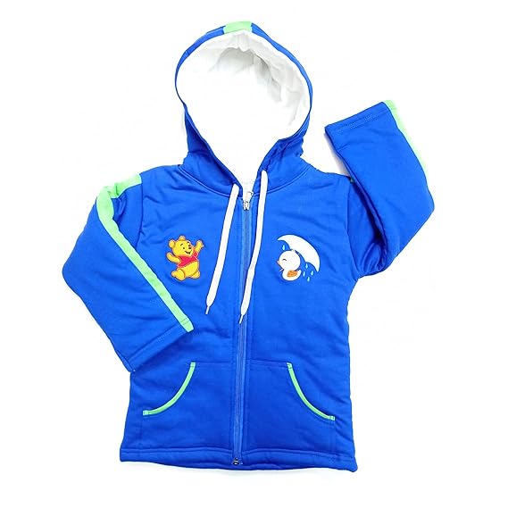 Daddy's Little One Unisex Regular Fit Hooded Winter Jacket for Baby Boys/ Baby Girls with Zipper (KIDS CASUAL WEAR JACKET)