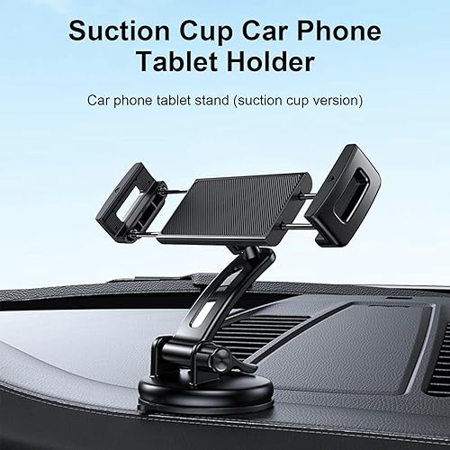 Miniatura 5 de Car Dashboard Tablet Mount Holder Rotatable Suction Cup with Large Clamp Phone Stand for 4.7-12inch Tablets Phone Vehicle