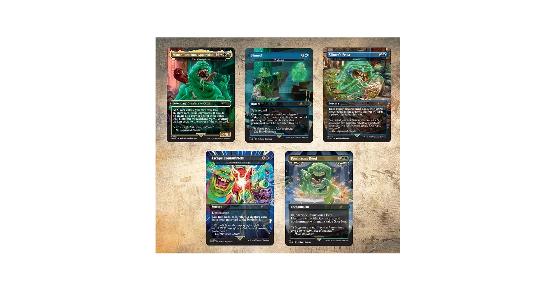 マジック：ザ・ギャザリング MTG SecretLair Ghostbusters: Slimer Foil Magic the Gathering Secret Lair x Ghostbusters: Slimer Foil