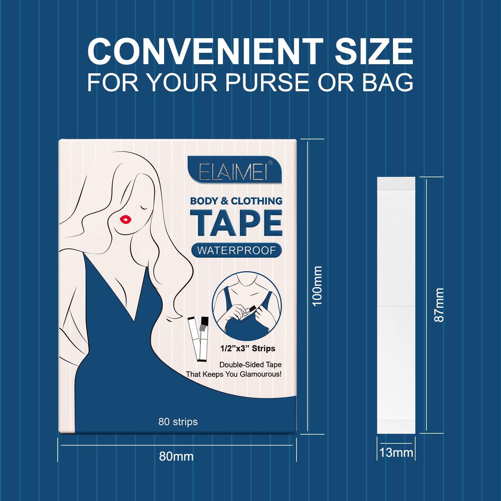 Ruban Adhésif Double Face Pour Vêtements Et Peau - 108 Pièces - Transparent, Hypoallergénique - Pour Tenues, Ourlets, Soutien-gorge - 9