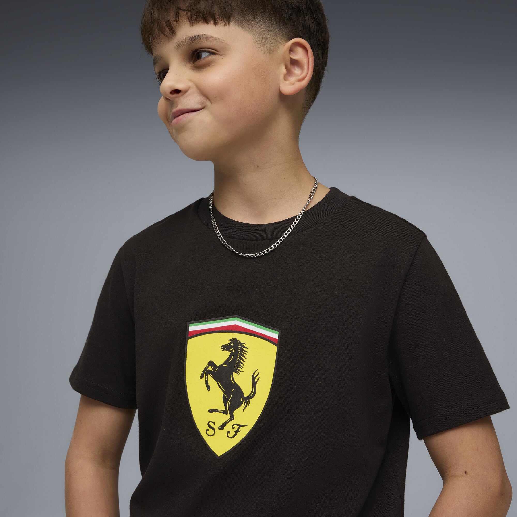 PUMA T-Shirt Scuderia Ferrari con Stemma colorato per Ragazzi