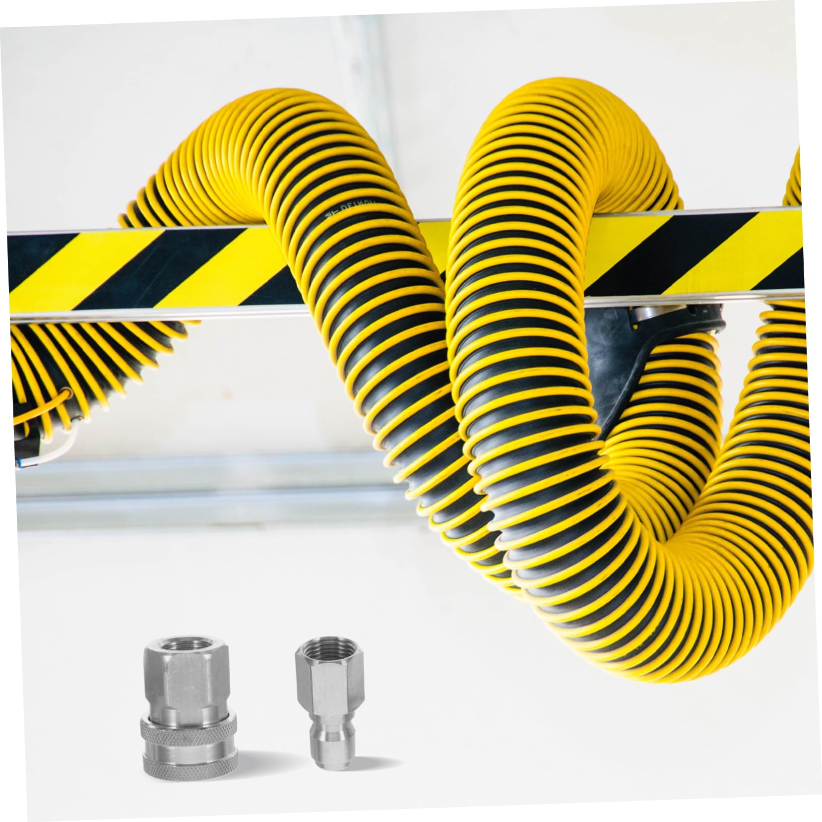 HEMOTON 2sets Raccordo in Acciaio Inox per Idropulitrice Innesto Rapido Npt da Adattatore Maschio-Femmina per Tubi Flessibili Accessori per Idropulitrice
