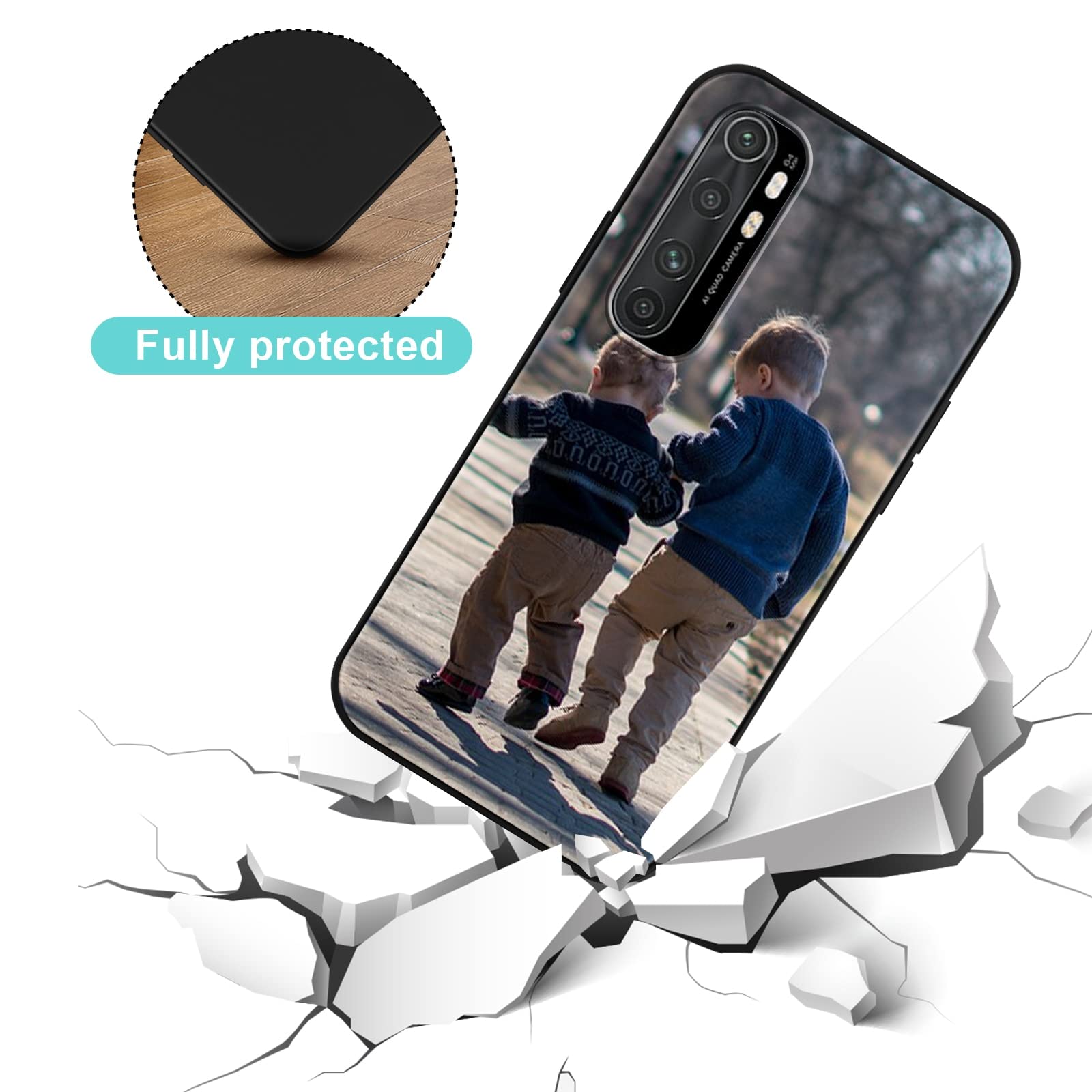 Yoedge 2 Pezzi per Xiaomi Mi Note 10 Lite 4G Cover 6,47, Matte Morbida
