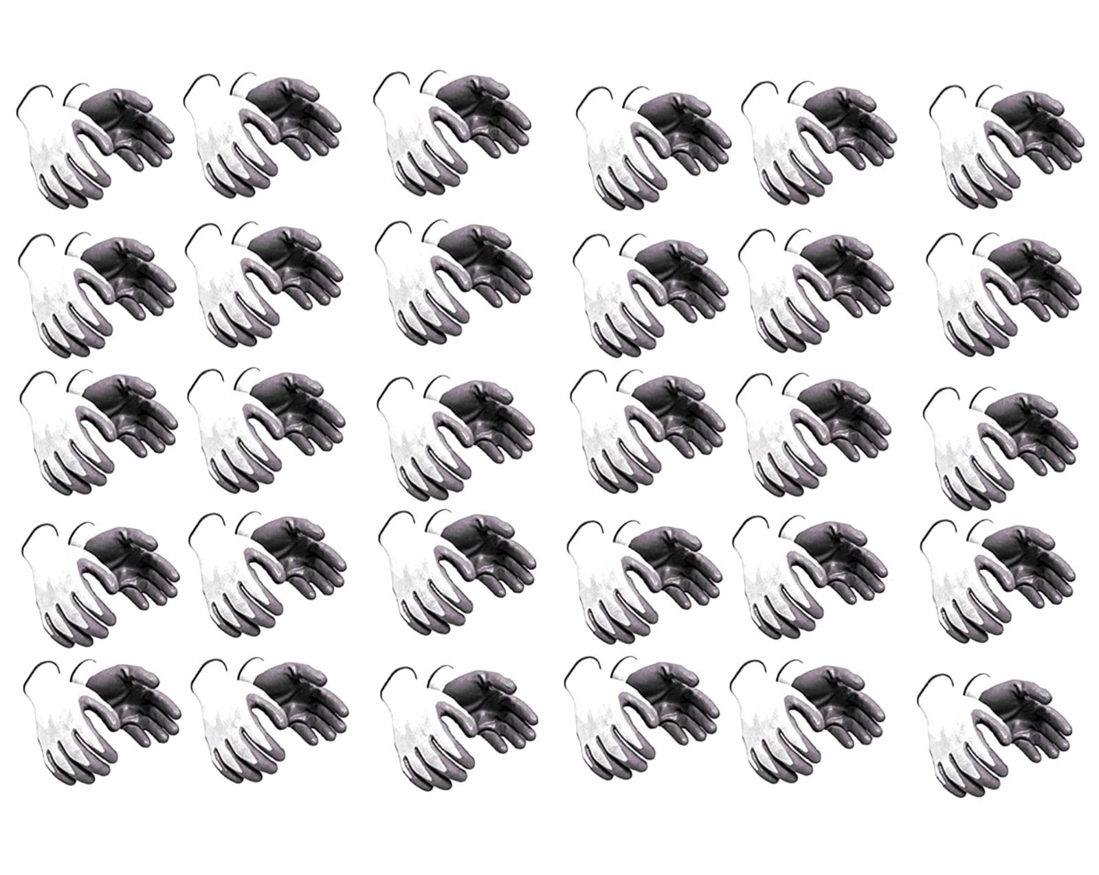 SMRITY | Safty Hand Gloves | Anti Cut | Cut Resistance | Industrial | Domestic Hand Gloves - White and Grey (Pack of 30pair)