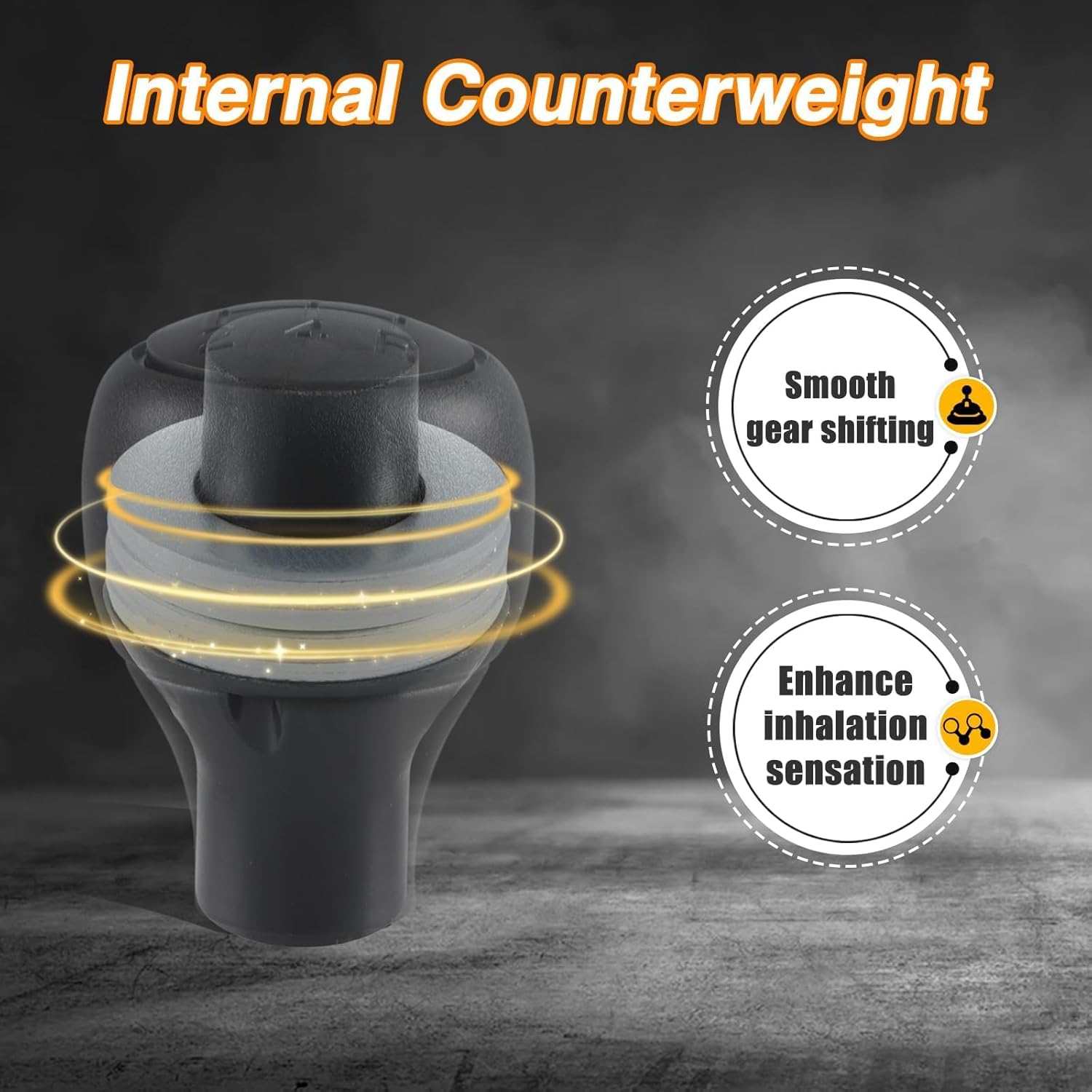 FUSCH 5 Speed Manual Transmission Shift Knob Compatible with Ford Ranger F-150 F-250 F-350 Super Duty Bronco Explorer Aerostar E-150 E-250 E-350 Replace#5L5Z-7213-AA