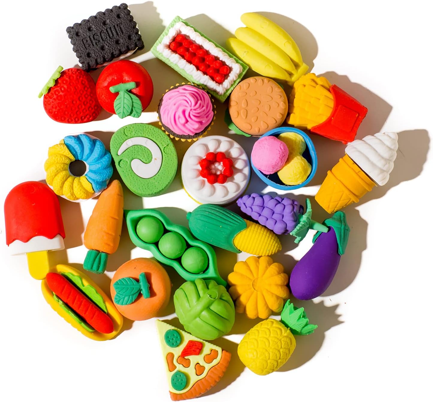 Super Z Outlet Colorful Mini Fruits & Vegetables Tiny Foods