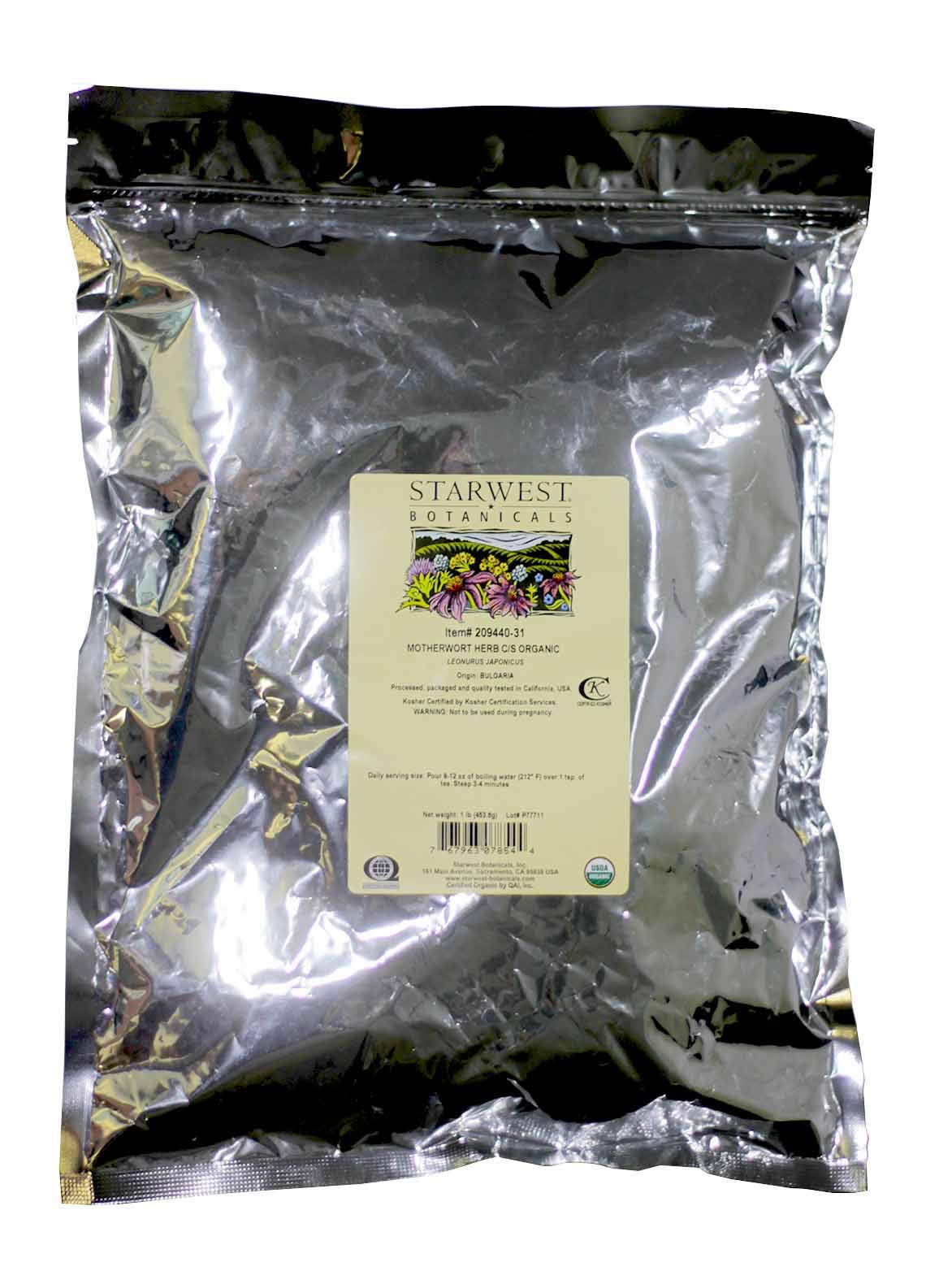 Starwest Botanicals Motherwort Herb C/S Organic Leonurus Japonicus 1 lb
