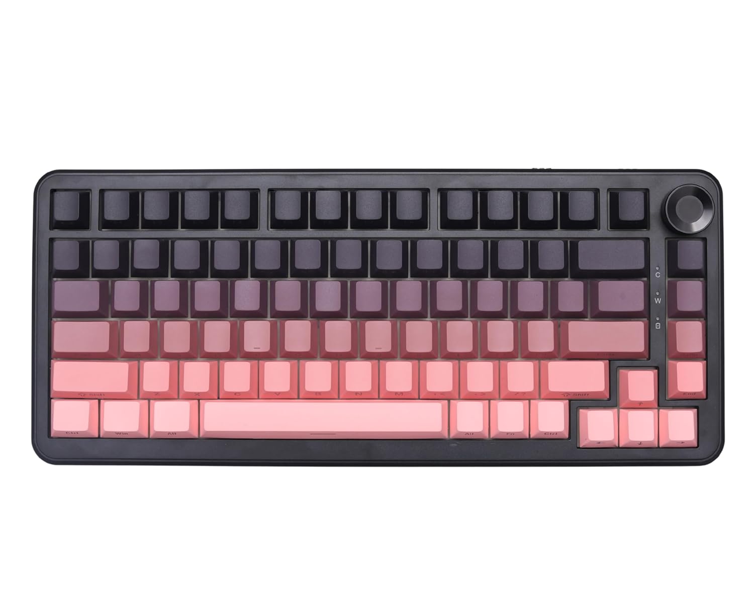 URX x AJAZZ AK820 MAX Plus 75% Wireless Mechanical Keyboard – Tri-Mode (Bluetooth 5.0/2.4GHz / USB-C), Hot Swappable, RGB Backlit, Gasket Mount, Pre-Lubed Switches, 8000mAh Battery – BlackBerry Pink