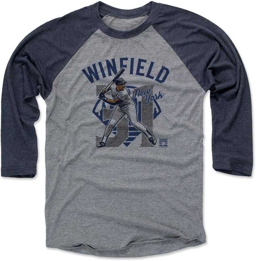 500 LEVEL Dave Winfield Shirt - Vintage New York Baseball Raglan Tee - Dave Winfield Arch