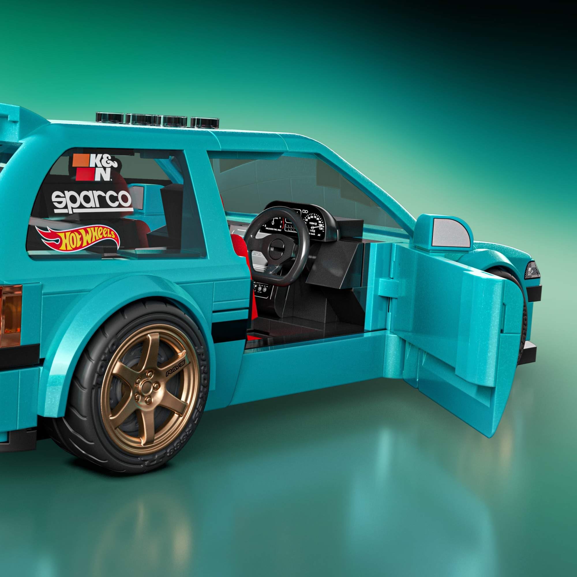 Mattel Brick Shop Hot Wheels 1990 Honda Civic EF Speed Series