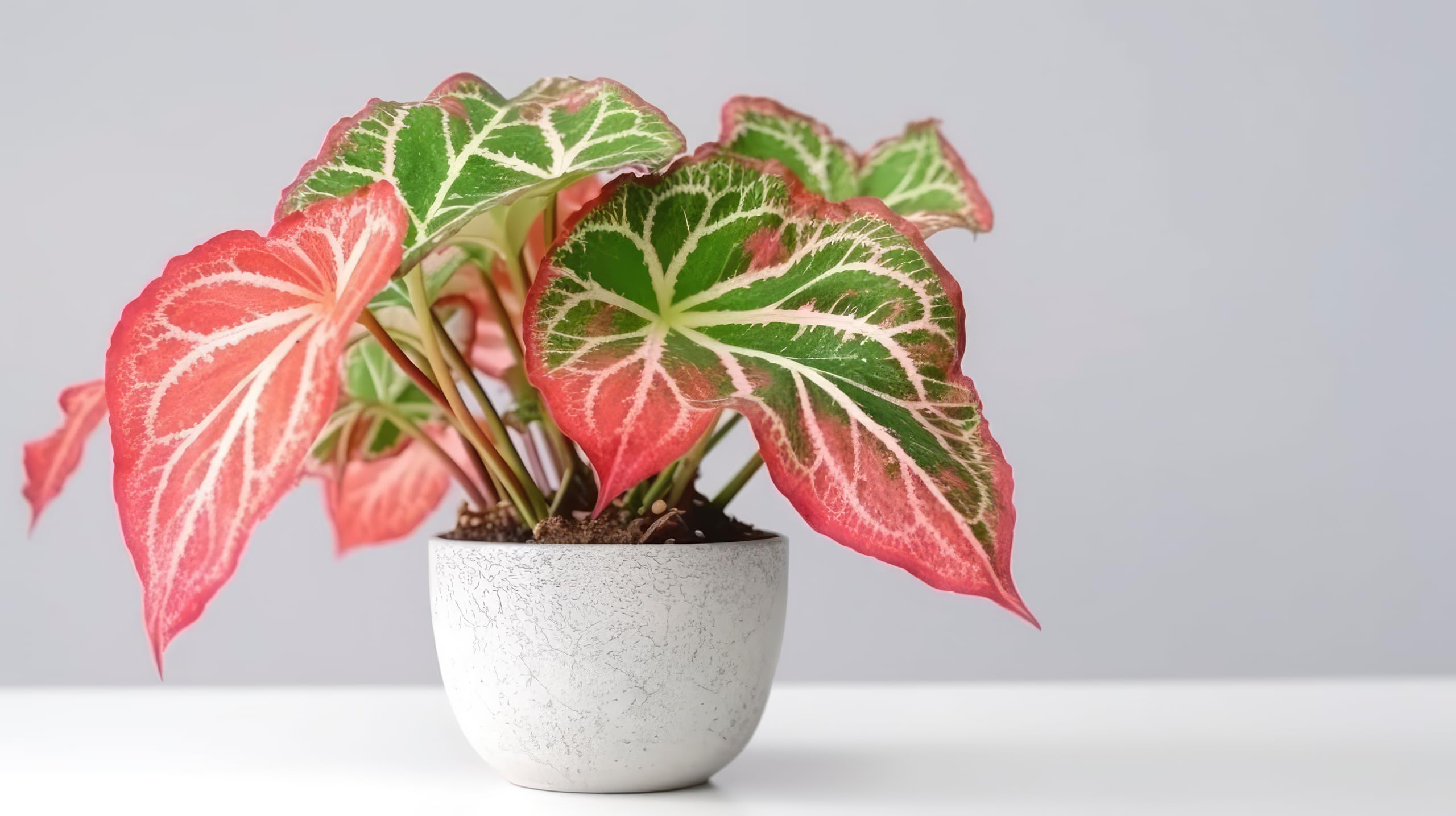 Amazon.com : 6 Pink Sky Caladium Bulbs for Planting - Perennial