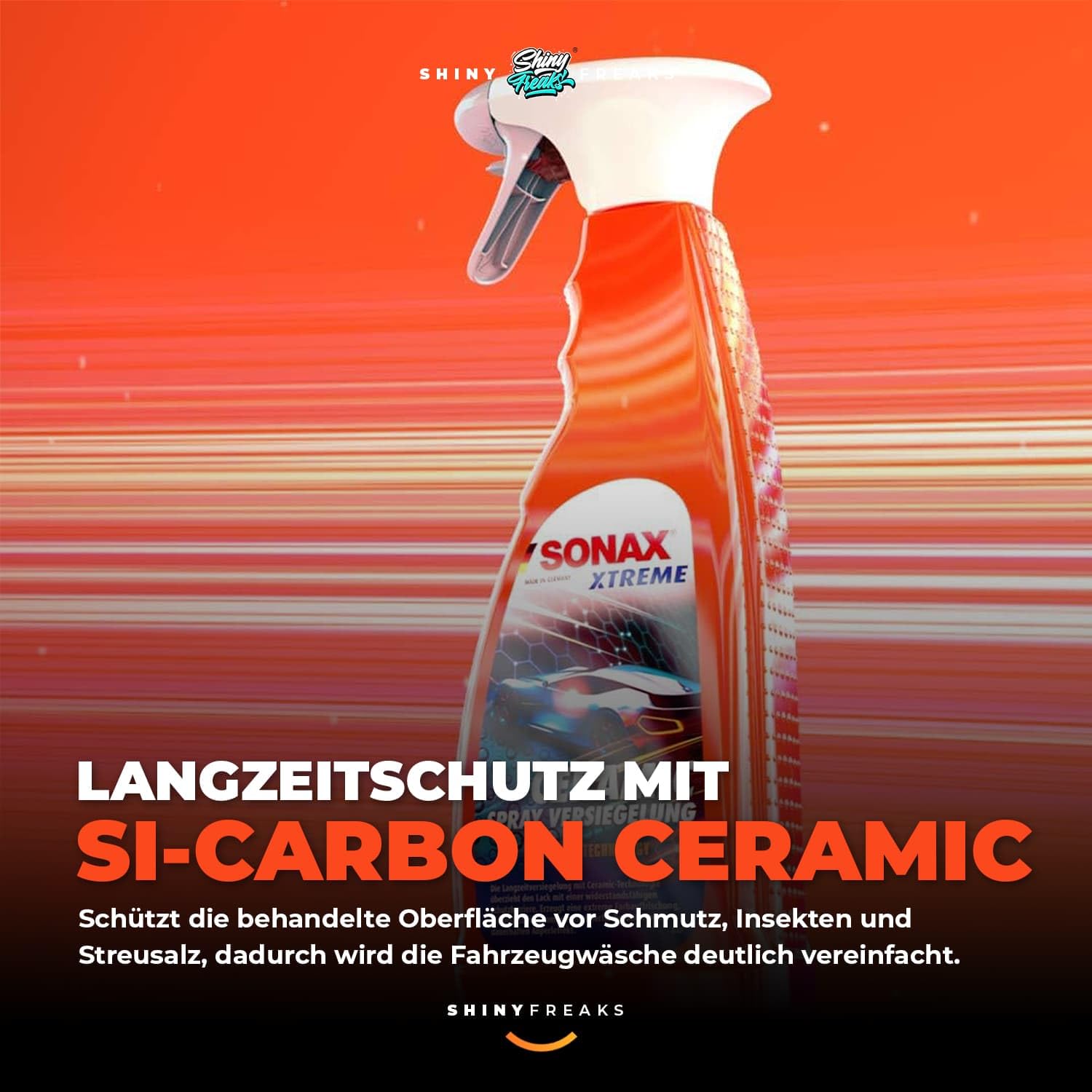 Versiegelungs Set: SONAX XTREME Ceramic SprayVersiegelung 750ml + Ceramic QuickDetailer 750ml + Ceramic ActiveShampoo 500ml – Versiegelung, Pflege & Finish im Set inkl. Zubehör