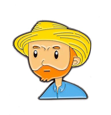 Self-Portrait - Vincent van Gogh - Enamel Pin - Today is Art Day - Size: 