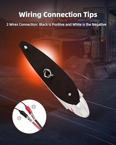 Miniatura 7 de 17 luces LED de cabina de torpedo con luces de techo de cabina de marcador de techo de marcha de LED transparentes cromadas compatibles con camiones