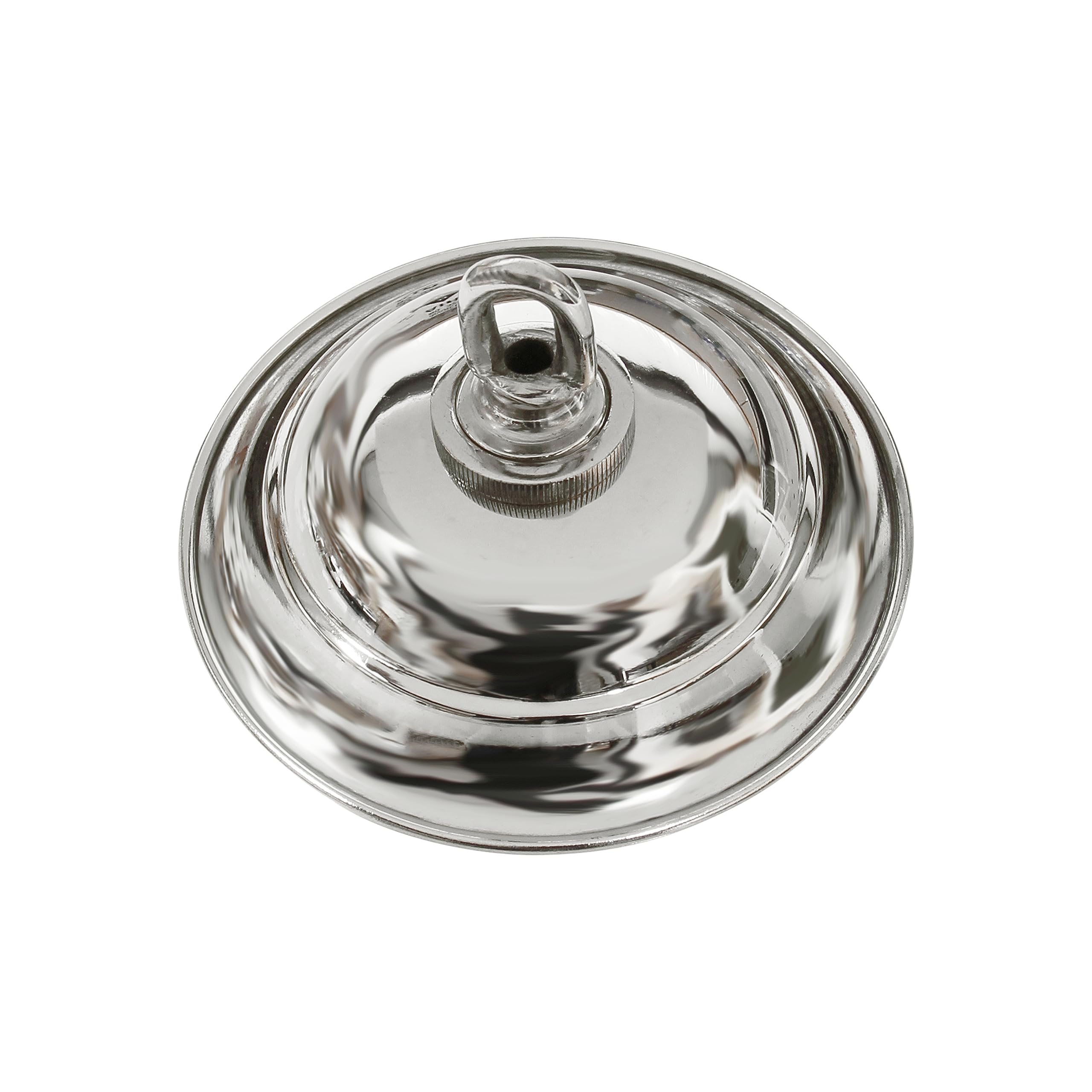 RCH Hardware CN-BR05-120 Brass Traditional Round Ceiling Canopy, 4.7 Inch, Polished Chrome