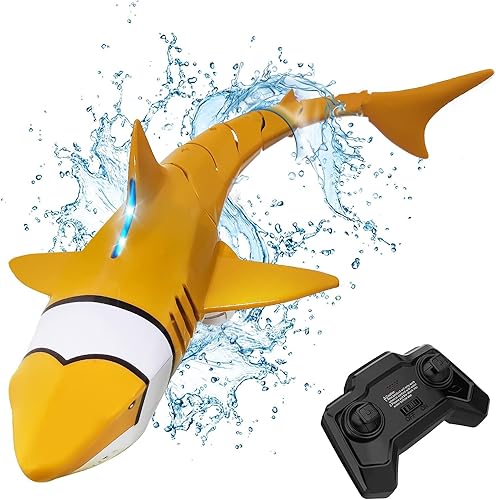 Juguete de tiburón a control remoto para piscina río y bañera gran regalo de cumpleaños Halloween Navidad y Año Nuevo para niños y niñas de 8 años