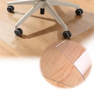 0 04 0 06 0 08 PVC Chair Mat for Hardwood Tile Floor Office Chair Mats Computer Gaming