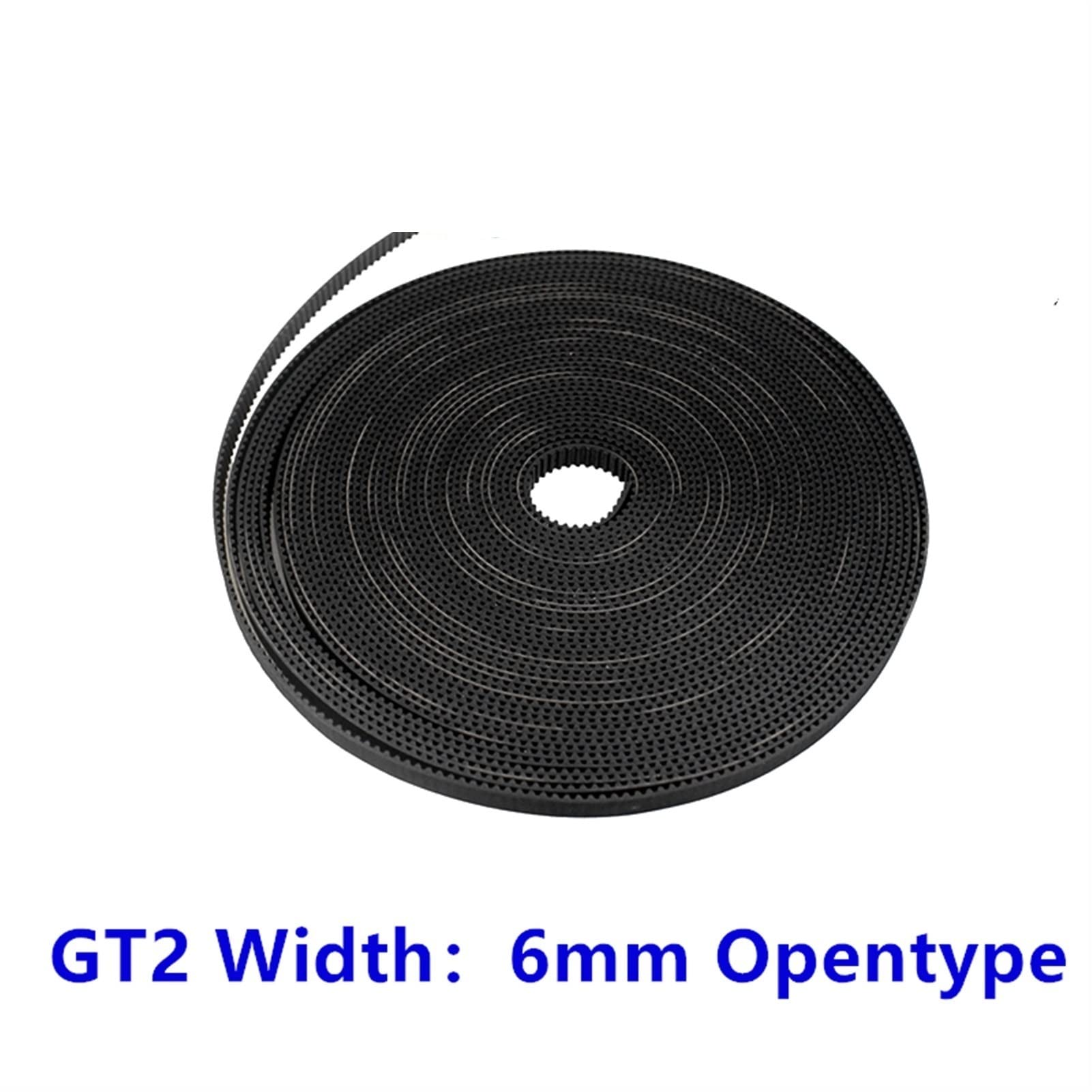 Correa sincrónica 2GT Ancho 6 mm 1 m 2 m 5 m 10 m / lote abierto correa dentada ancho 6 mm 2GT correa corte de fibra de goma para impresora 3D, suave y eficiente