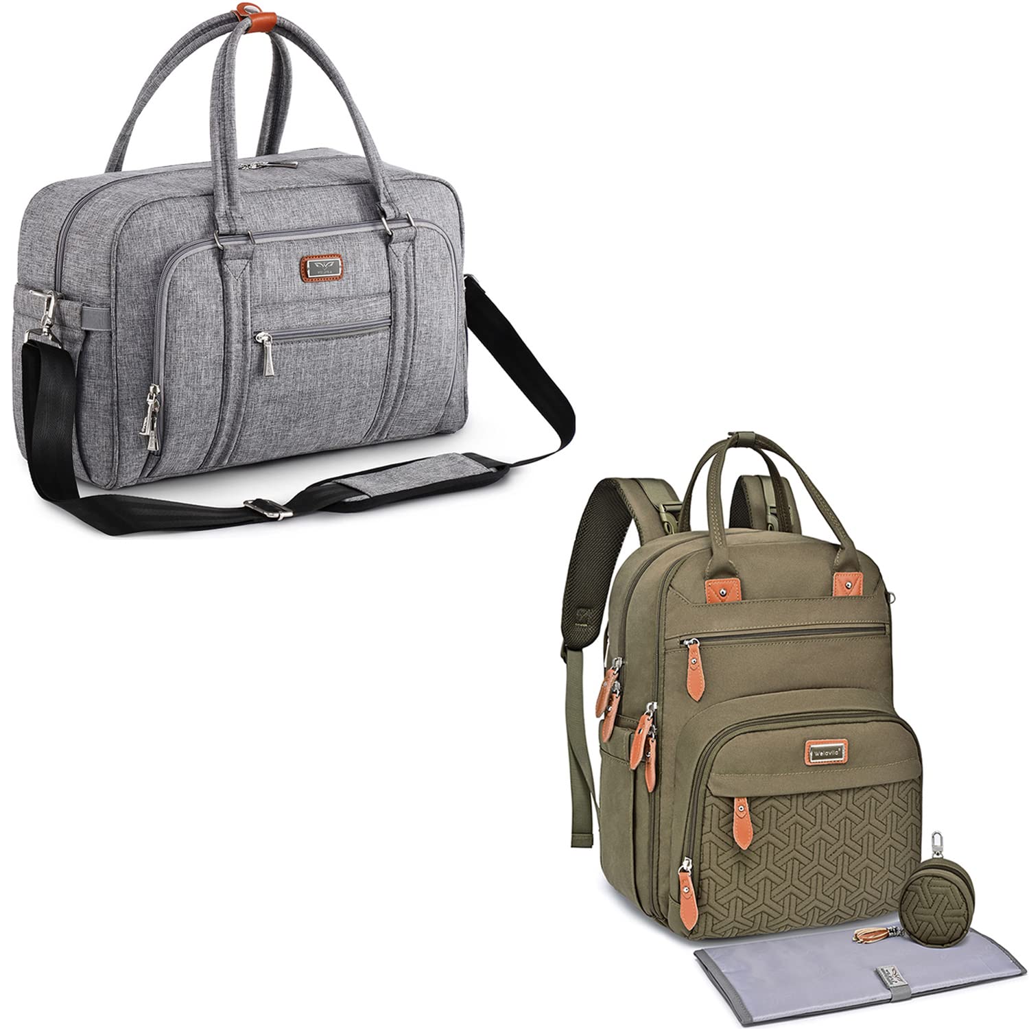 Diaper Bag Backpack, Diaper Bag Tote, WELAVILA Large